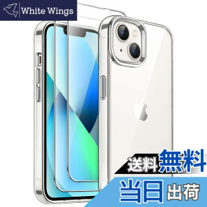 �y���������zJETech 3 in 1 iPhone 13 mini 5.4 �C���`�p �P�[�X 2�������K���X�t�B�����t�� ���΂܂Ȃ� �ϏՌ��o���p�[ �X�}�z�J�o�[ (�N���A)