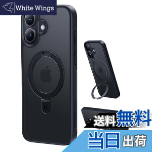 �y���������z�y11�N�̏��S�J�� ���ϋv�X�^���h�\���zCASEKOO for iPhone 16 �P�[�X�y3�{�ČRMIL�K�i �ϏՌ��^MagSafe�Ή��z�B���X�^���h �c�����đΉ� �����O�@�\ �}�b�g�d�グ �w��h�~ ���ϖh�~ ��