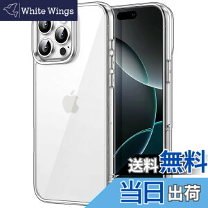 �y���������zJETech iPhone 16 Pro Max 6.9�C���`�p �P�[�X ���΂݂Ȃ� �Ռ��z�� �o���p�[�J�o�[ �����h�~ �N���A�o�b�N (�N���A)