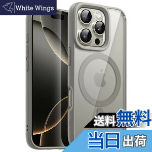 �y���������zJETech iPhone 16 Pro Max 6.9�C���`�p �}�O�l�b�g �P�[�X MagSafe�ɑΉ� �Ռ��z�� �o���p�[�J�o�[ �\���b�h�J���[�}�b�gTPU�t���[�� �����h�~ �N���A�o�b�N (�i�`�������`�^�j�E��)