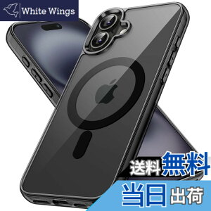 �y���������zJETech iPhone 16 Plus 6.7�C���`�p �}�O�l�b�g �P�[�X MagSafe�Ή� �Ռ��z�� �o���p�[�J�o�[ �����h�~ �N���A�o�b�N (�u���b�N)