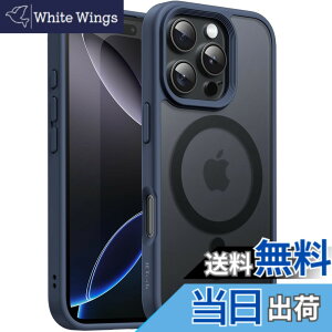 �y���������zJETech iPhone 16 Pro Max 6.9�C���`�p �}�O�l�b�g �P�[�X MagSafe�ɑΉ� �������̃}�b�g�w�� ���^ �ϏՌ� �J�o�[ (�X�g�[���u���[)