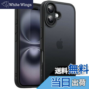 �y���������zJETech iPhone 16 Plus 6.7�C���`�p �}�b�g�P�[�X �ϏՌ����~���^���[�O���[�h�̗����ی� ������̔������w�� �X�}�z�J�o�[ �w��h�~ (�u���b�N)