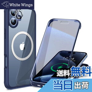 �y���������z�y���ʋ����K���X�E���ٓI�ȑϏՌ����zHAUTRKBG iPhone 16 Plus �p �P�[�X �N���A �S�ʕی� [MagSafe�Ή�] [�J�����t�C������] ���^�b�`�p�l�����x �}�O�Z�[�t ���C�����X�[�d�Ή� ��