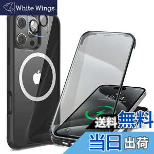 �y���������z�y���ʋ����K���X�E���ٓI�ȑϏՌ����zHAUTRKBG iPhone 16 Pro �p �P�[�X �N���A �S�ʕی� [MagSafe�Ή�] [�J�����t�C������] ���^�b�`�p�l�����x �}�O�Z�[�t ���C�����X�[�d�Ή� �ČR