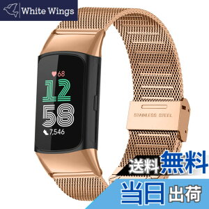 �y���������z[HeeNia] Fitbit Charge 6 �Ή� �o���h �����x���g �X�e�����X�� �ւ��x���g �������߉\ �j�����p Fitbit Charge 6 �Ή� �����o���h (���[�Y�S�[���h)