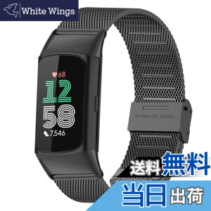 �y���������z[HeeNia] Fitbit Charge 6 �Ή� �o���h �����x���g �X�e�����X�� �ւ��x���g �������߉\ �j�����p Fitbit Charge 6 �Ή� �����o���h (�u���b�N)