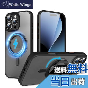 �y���������zQUEASON�yiPhone 16Pro �p MagSafe�Ή� �P�[�X�z360°��]�X�^���h ���C�����X�[�d�Ή� ��phone16pro �p �P�[�X �����O�t�� �ČRMIL�K�i iphone16�v�� �p �X�}�z�P�[�X �������� �����h�~ ������