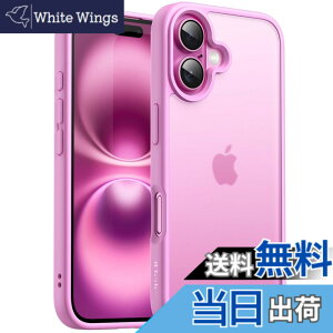 �y���������zJETech iPhone 16 Plus 6.7�C���`�p �}�b�g�P�[�X �ϏՌ����~���^���[�O���[�h�̗����ی� ������̔������w�� �X�}�z�J�o�[ �w��h�~ (�s���N)