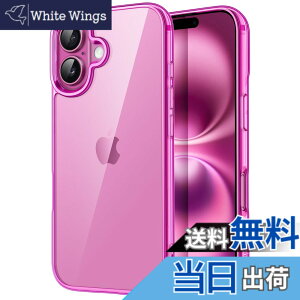 �y���������zJETech iPhone 16 Plus 6.7�C���`��p �P�[�X ���΂݂Ȃ� �Ռ��z�� �o���p�[�J�o�[ �����h�~ �N���A�o�b�N (�s���N)