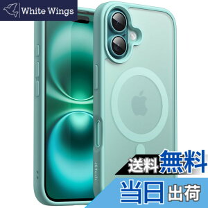 �y���������zJETech iPhone 16 Plus 6.7�C���`�p �}�O�l�b�g �P�[�X MagSafe�ɑΉ� �������̃}�b�g�w�� ���^ �ϏՌ� �J�o�[ (�e�B�[���u���[)