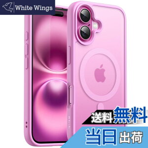 �y���������zJETech iPhone 16 Plus 6.7�C���`�p �}�O�l�b�g �P�[�X MagSafe�ɑΉ� �������̃}�b�g�w�� ���^ �ϏՌ� �J�o�[ (�s���N)