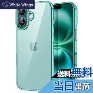�y���������zJETech iPhone 16 Plus 6.7�C���`��p �P�[�X ���΂݂Ȃ� �Ռ��z�� �o���p�[�J�o�[ �����h�~ �N���A�o�b�N (�e�B�[���u���[)