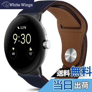 �y���������z[HeeNia] ���U�[�o���h Google Pixel Watch 4 41mm / Pixel Watch 3 41mm / 2 / 1 �Ή� �o���h �v �X�g���b�v �X�|�[�c�o���h ���v�x���g (�u���[)