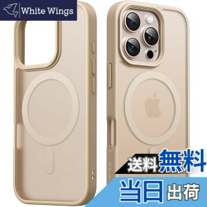 �y���������zJETech iPhone 16 Pro 6.3�C���`�p �}�O�l�b�g �P�[�X MagSafe�ɑΉ� �������̃}�b�g�w�� ���^ �ϏՌ� �J�o�[ (�f�U�[�g�`�^�j�E���o�b�N)