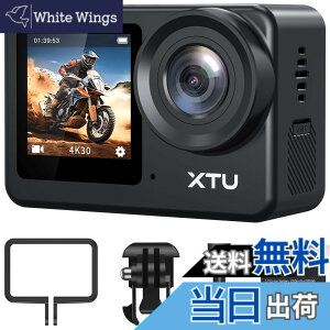 �y���������zXTU S6 �A�N�V�����J���� 4K 20MP�yAmbarella H22 CPU&SONY IMX386 �Z���T�[�z�A�N�V�����J�� SuperSmooth��Ԃ�␳4.0 �X�|�[�c�J���� �O���}�C�N�Ή� �c�����B�e WiFi���� �������� HDMI�o�� 8�{