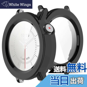 �y���������zBUITFOU For CMF Watch 3 Pro �J�o�[ CMF by Nothing Watch 3 Pro �P�[�X�Ή� �����^ PC+�K���X�f�� ��̌^ �S�ʕی� �����ȒP �ϏՌ� �����ߗ� �w��h�~ ���h�~�i�u���b�N�j �F�F�u���b�N
