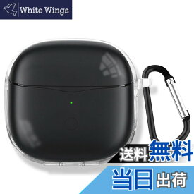 【送料無料】TOORQR For SOUNDPEATS Air3 Deluxe HS/SOUNDPEATS Air3 Deluxe ケース カバー SOUNDPEATS Air3 Deluxe TPU素材 ケース 保護カバー 防水 防塵 落下防止 キズ防止 全面保護 軽量 カラビナ付き(クリア)