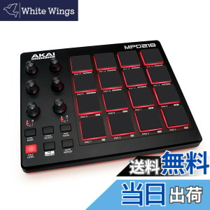 �y���������zAkai Professional USB MIDI�R���g���[���[ 16�p�b�h 4�t�F�[�_�[ �����\�t�g�t�� �T�C�Y�F16��MPC�h�����p�b�h