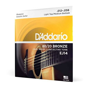 �y���������zD'Addario �_�_���I �A�R�[�X�e�B�b�N�M�^�[�� 80/20�u�����Y �y�������K�i�z �F�F.012-.056�A�T�C�Y�FLight Top/Medium Bottom .012-.056