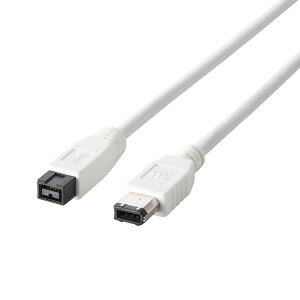 �y���������z�G���R�� IEEE1394b FireWire800�P�[�u�� �z���C�g �F�F�z���C�g�A�T�C�Y�F1���[�g��