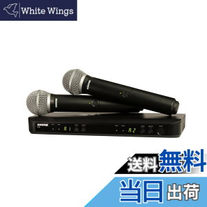 �y���������z�y�������K�i�z SHURE BLX�V���[�Y ���C�����X�{�[�J���V�X�e���Z�b�g PG58 �F�F�u���b�N