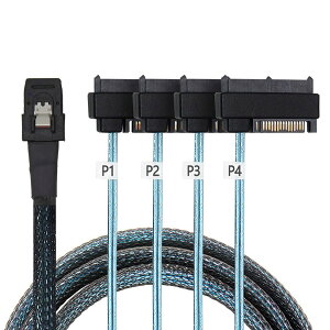 �y���������zCABLECC����36�s���~�jSAS SFF-8087�z�X�g4 SFF-8482�^�[�Q�b�gSAS�n�[�h�f�B�X�N�����SATA�d���P�[�u�� �F�F�u���b�N�A�T�C�Y�F1.0m
