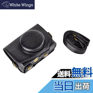 �y���������zkinokoo Canon PowerShot SX720 HS / SX730 / SX740 �p�J�����P�[�X PU���U�[ �S�ʕی�^ �O�r���t�� �V�����_�[�X�g���b�v�t�� �W���N���X�t�� �F�F�u���b�NA