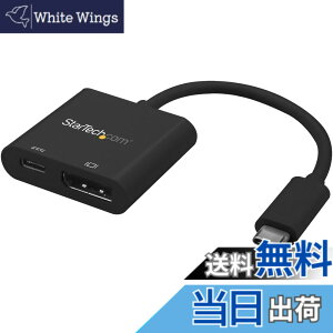 �y���������zStarTech.com USB-C - DP �A�_�v�^�c �F�F�u���b�N�A�T�C�Y�F4K 60Hz |60W USB PD
