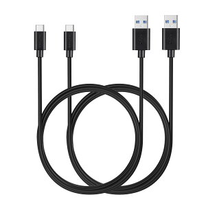 �y���������zMaGeek USB Type-C 3.0 ���������Ə[�d�P�[�u�� Galaxy S10/S9/S9+/iPad Pro (2018, 11�C���`)/MacBook/MacBook Air (2018)/Xperia XZ1 �Ή� �F�F2�{�Z�b�g_1.8m_���A�T�C�Y�F6 feet
