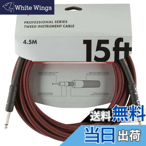�y���������zFender �V�[���h�P�[�u�� Professional Series Instrument Cable �F�F���b�h�c�C�[�h�A�T�C�Y�F15'