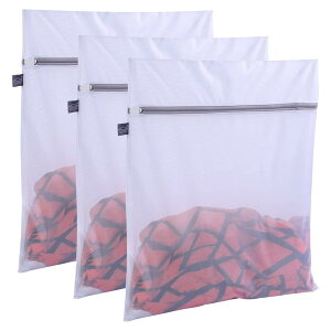 �y���������zKimmama Laundry Bags Mesh Wash Bags �F�FWhite�A�T�C�Y�F3L(40x50cm)