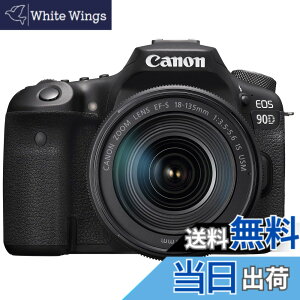 �y���������zCanon �f�W�^����჌�t�J���� EOS 90D �F�F�u���b�N�A�T�C�Y�F18-135mm�����Y�L�b�g