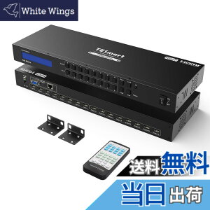 �y���������zTESmart HDMI �}�g���b�N�X 4K EDID�@�\ ��PC���� HDMI �ؑ֊� �F�FBlack�A�T�C�Y�F4K@30Hz