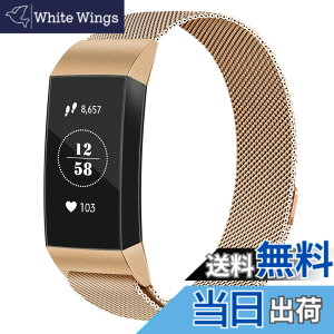 �y���������zVancle �R���p�`�u�� Fitbit Charge 3 �o���h/Charge 4 �o���h �~���l�[�[���[�v�o���h �����x���g �}�O�l�b�g���b�N�t�� �F�F���[�Y�S�[���h�A�T�C�Y�FLarge