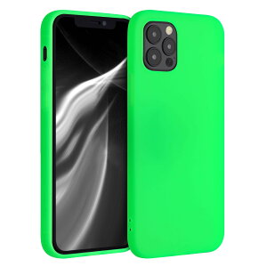 �y���������zkwmobile �X�}�z�P�[�X Apple iPhone 12 / iPhone 12 Pro�Ή� �P�[�X - �ϏՌ� ����~�� �\�t�g TPU �V���R�� - �}�����u���[ �F�F�l�I���O���[��