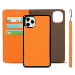 �y���������zLitchi pattern case for iPhone 11 pro �F�F2in1-�I�����W�A�T�C�Y�FiPhone 11 pro