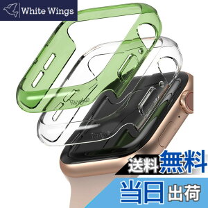 �y���������zJP - Ringke Apple Watch Series 6 / 5 / 4 / SE 40, 44mm Slim �F�FClear & Olive Green (2P)�A�T�C�Y�F[6 / 5 / 4 / SE 40mm]