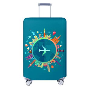 �y���������z[TRAVEL KIN] �ו��J�o�[ ����\ �X�[�c�P�[�X�v���e�N�^�[ ���h�~ �X�[�c�P�[�X�J�o�[ 18~32�C���`�̉ו��Ƀt�B�b�g, Loving Hearts-�u���b�N �F�FDreaming Blue�A�T�C�Y�FL(26-28inch suitcase