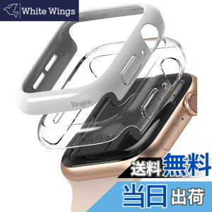 �y���������zJP - Ringke Apple Watch Series 6 / 5 / 4 / SE 40, 44mm Slim �F�FClear & Light Gray (2P)�A�T�C�Y�F[6 / 5 / 4 / SE 44mm]