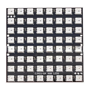 �y���������zRen He 64�r�b�g WS2812 5050 RGB LED �}�g���b�N�X �t���J���[ ���W���[�� �d�� �h���C�o �J���{�[�h Arduino�ɑΉ� DIY�L�b�g