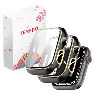 �y���������zTEMEDO �Ή� �A�b�v���E�H�b�` �J�o�[ 44mm Apple Watch SE3/SE2/SE/6/5/4 �P�[�X ���b�L���H �K���X�t�B���� ��̌^ �����x�^�b�` �L�Y�h�~ PC�f�� �S�ʕی� ��d�\�� ���ϋv �����ߗ� �� �F