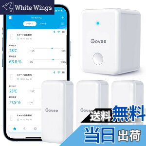 �y���������zGovee WiFi �����x�v ���x�v ���x�v �f�W�^�� ���C�����X �����x �����΍� �A���[�� �ُ�ʒm �C���e���A �R���p�N�g �Z���T�[3�� �Q�[�g�E�F�C1�� �΍� �����x�Ǘ� ���� �n���� �