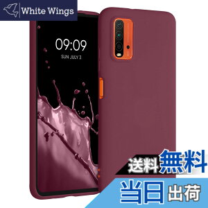 �y���������zkwmobile �X�}�z�P�[�X Xiaomi Redmi 9T�Ή� �P�[�X - �ϏՌ� ����~�� �\�t�g TPU �V���R�� - ���x���_�[ �F�F�{���h�[�o�C�I���b�g