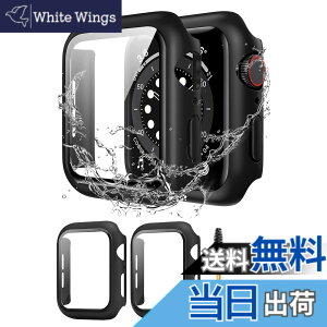 �y���������zGlass Labo �y 3��+ �������2�i�Z�b�g �z New �t�����g�K���X+�P�[�X ��̌^ For Apple Watch 44mm 40mm �Ή� �݊��� �����K���X �ی�J�o�[ ��̌^ For �A�b�v���E�H�b�`�P�[�X Series 6/SE/5/4 