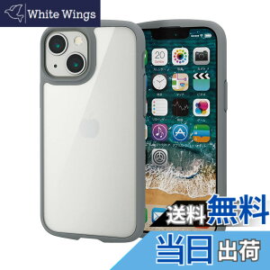 �y���������z�G���R�� iPhone 11 �P�[�X �ϏՌ�x�t���[�� TOUGH SLIM LITE [�w�ʃN���A�^�C�v] �u���b�N �F�F�O���[�A�T�C�Y�FiPhone 13 mini