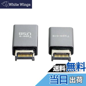 �y���������zcablecc USB 3.1 �t�����g�p�l���w�b�_�[ �I�X Type-E to Type-A & Type-C USB-C �}�U�[�{�[�h�g���f�[�^�A�_�v�^�[ 2�� �F�FSILVER 2PCS ADAPTER
