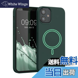 �y���������zkwmobile Apple iPhone 12 mini�Ή� �P�[�X - MagSafe�Ή� �}�O�l�b�g �J�o�[ �\�t�g TPU�P�[�X �ϏՌ� - ���F �F�F���X�O���[��