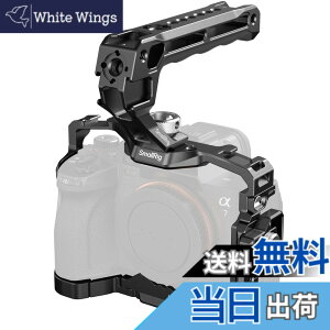 �y���������zSmallRig Alpha 7 V / 7R V / 7 IV / 7S III�p �J���� �P�[�W �L�b�g �g�� �n���h�w���h�L�b�g HDMI�P�[�u���N�����v�t�� �R�[���h�V���[���� 3668C �F�F�u���b�N