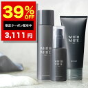 【9日 20時〜】39%OFFクーポン有！洗顔 洗顔フォーム 化粧水 ローション 美容液 セット 美白 メンズ 薬用スキンケア セット 「 30代 〜 50代 」「 男 の しみ くすみ 」（ 男性用 化粧品 ） 95g 120ml 50mlWHITH WHITE MEN
